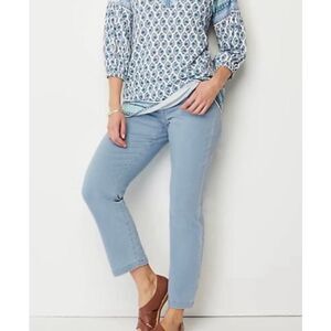 J.Jill PureJill Indigo pull on crop Jean size small